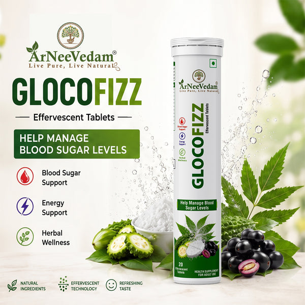 Gluco Fizz Tablets (Pack of 3 * 20 Tablets)