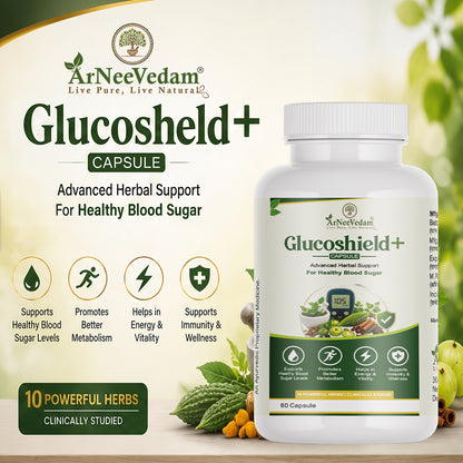 GlucoShield+ Capsule (Pack of 60 Capsule)