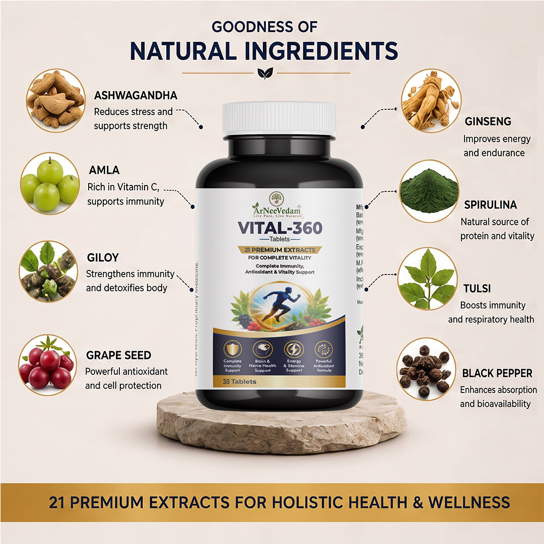 Vital 360 Tablets (Pack of 30 Tablets)